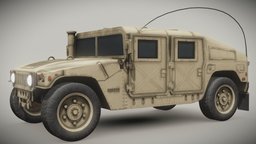 Humvee modern, armor, truck, us, army, desert, 4x4, transport, 4k, humvee, ukraine, iraq, nato, game, vehicle, pbr, military, usa, car, war, noai