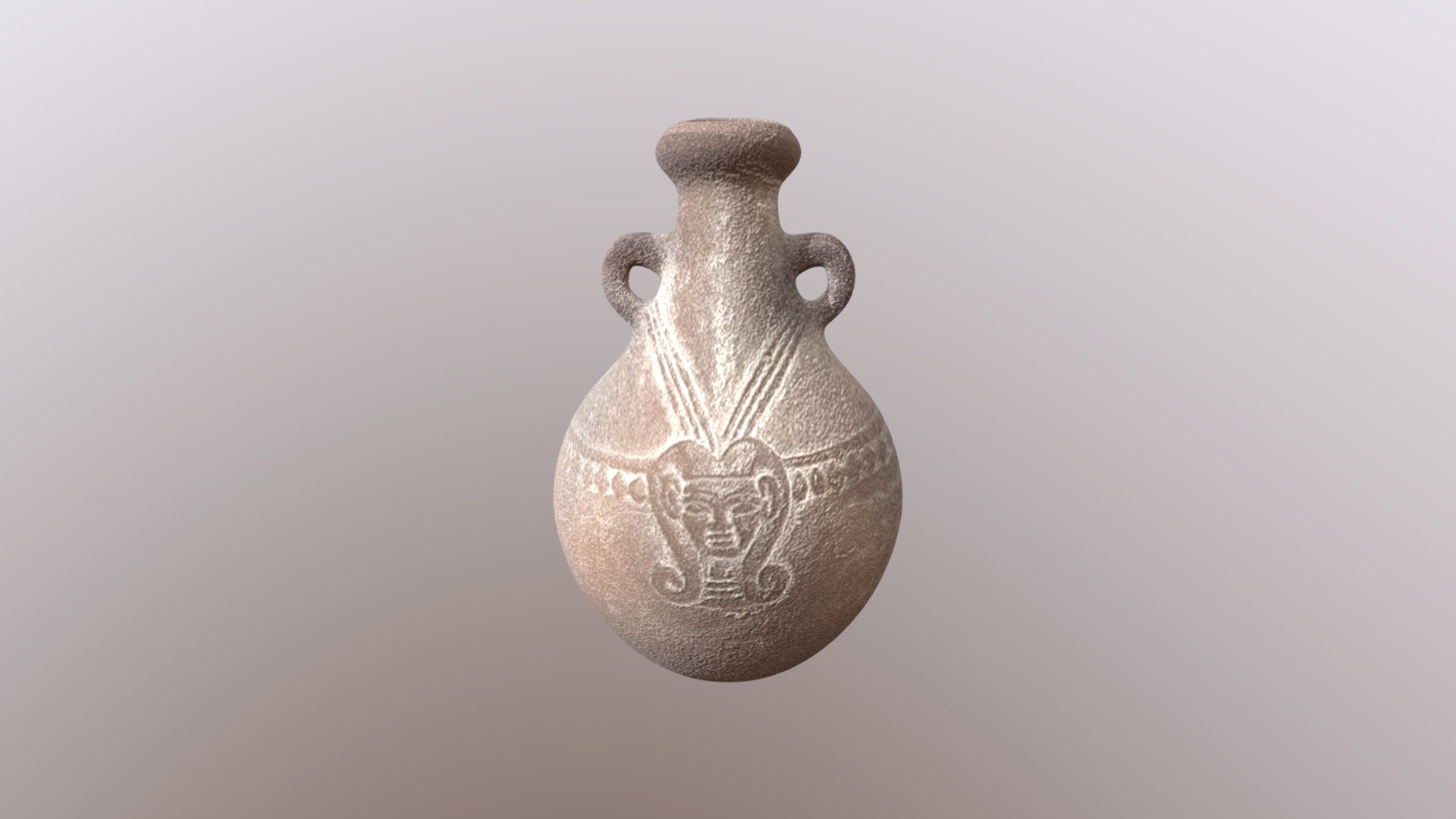 About the 3D Model:

This 3D model is a replica of an ancient Egyptian ceramic pot or flask from the late period (664-30 BC).

The 3D model is a piece of clay art ornamented with the carving of Hathor, the ancient Egyptian goddess of love and motherhood.

The pot was used in ancient Egypt to store beverages or as a decoration. To make the replica, ready-made textures and internal materials have been used to give this model is current look.

**Technical Details about the Model: **

The original file format is blend. Other available formats are: OBJ, FBX, 3DS,  and STL, all of which have been tested before uploading. The blend file comes with a lighting setting.

The flask will render easily and like on thumbnails. This is because it is originally a PBR model with an image texture and maps: normal, occlusion, and displacement. These can be easily modified or removed to give the jar a different look. 

Thank you!! - Ancient Egyptian Jar - Buy Royalty Free 3D model by Humphrorange 3d model
