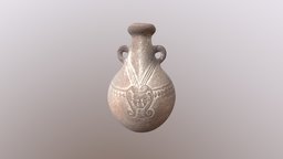 Ancient Egyptian Jar pot, historical, artifact, jar, hathor, egyptology, ancient-egypt, archaeology, flask, clay-pot