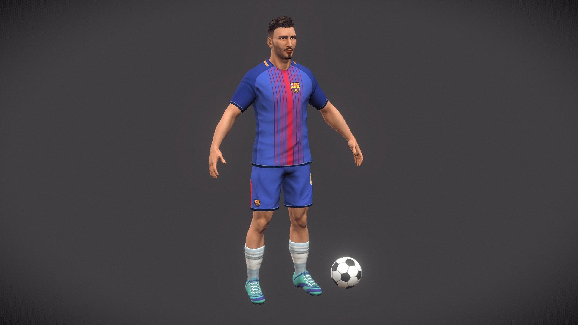 Football Player - 3D model by RISI (@risi86) 3d model