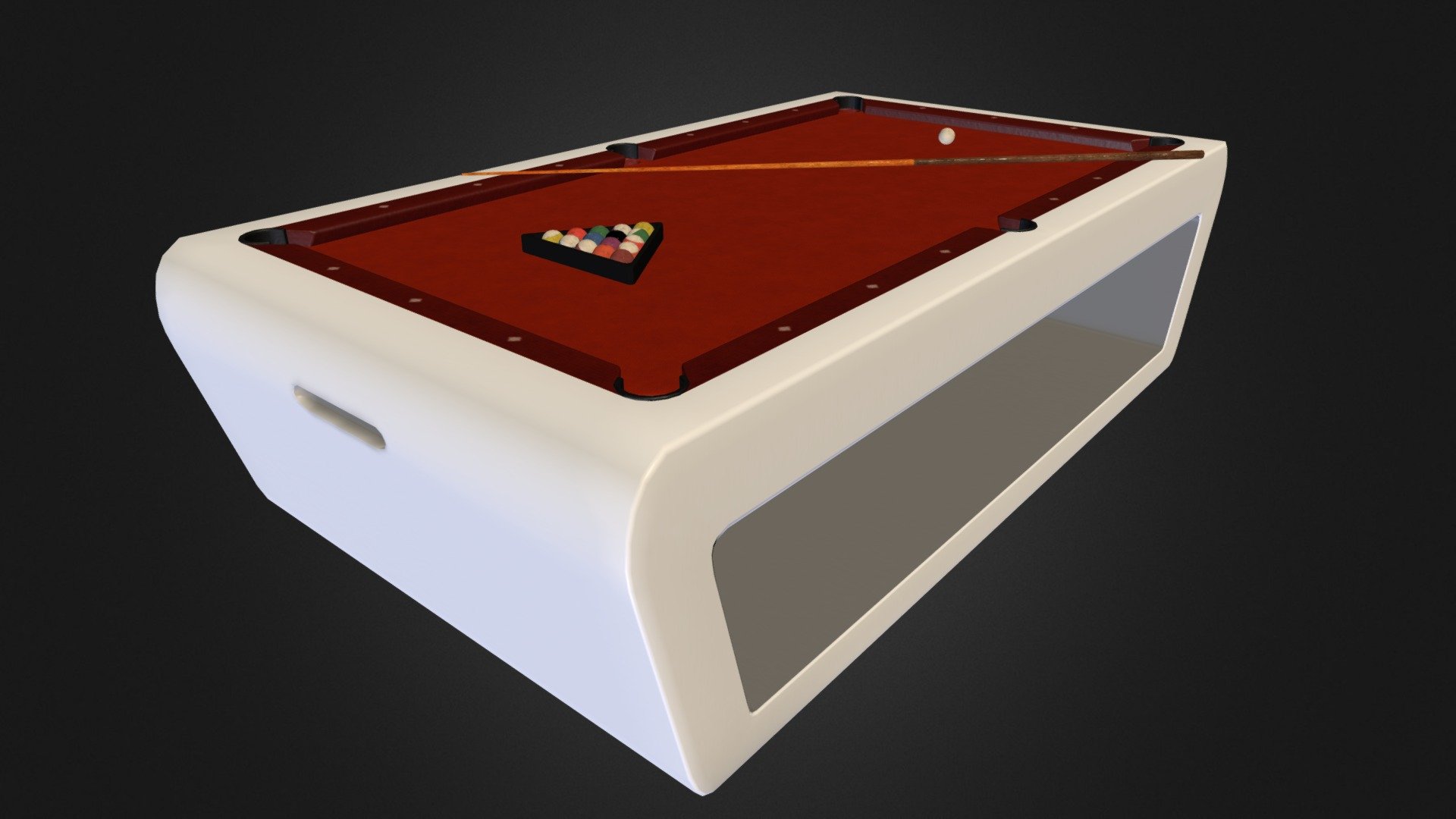 Based on Minimal Home Furniture  KRINAU Model - Pool Table - Download Free 3D model by EpicRatt 3d model
