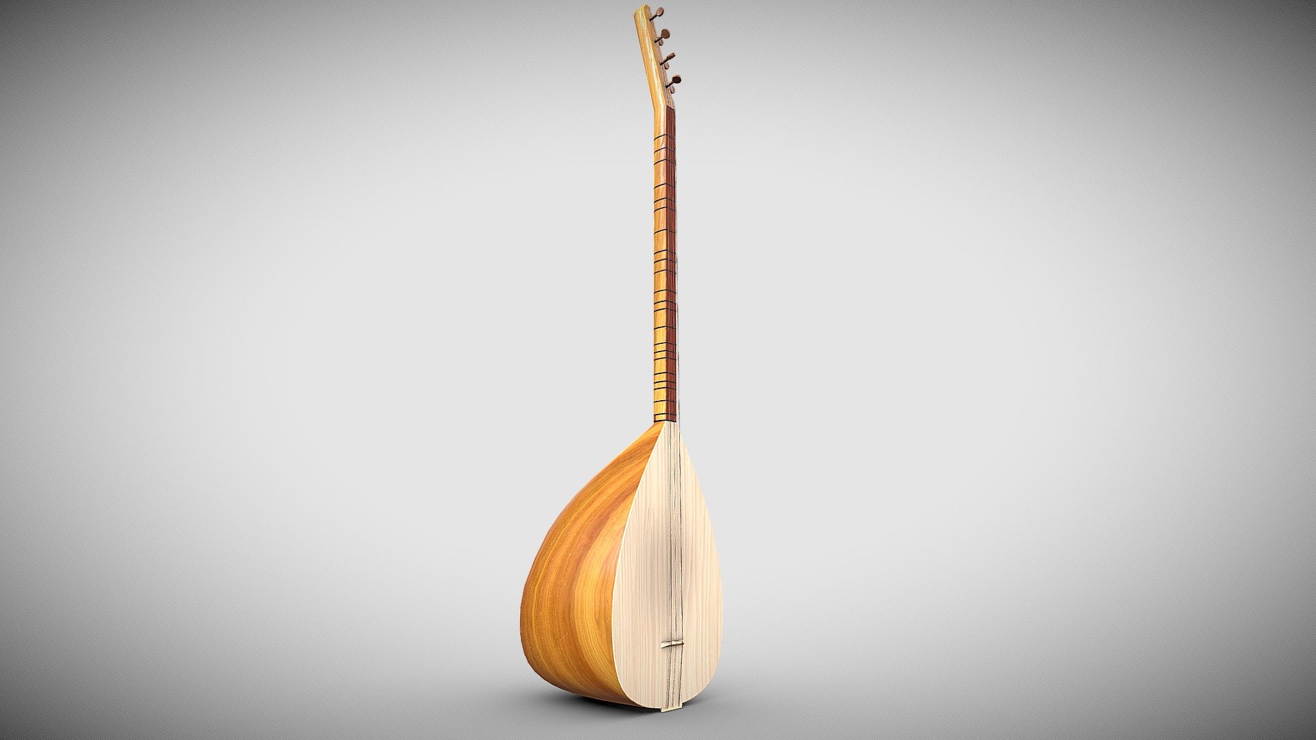 A turkish traditional musical instrument 3d model
