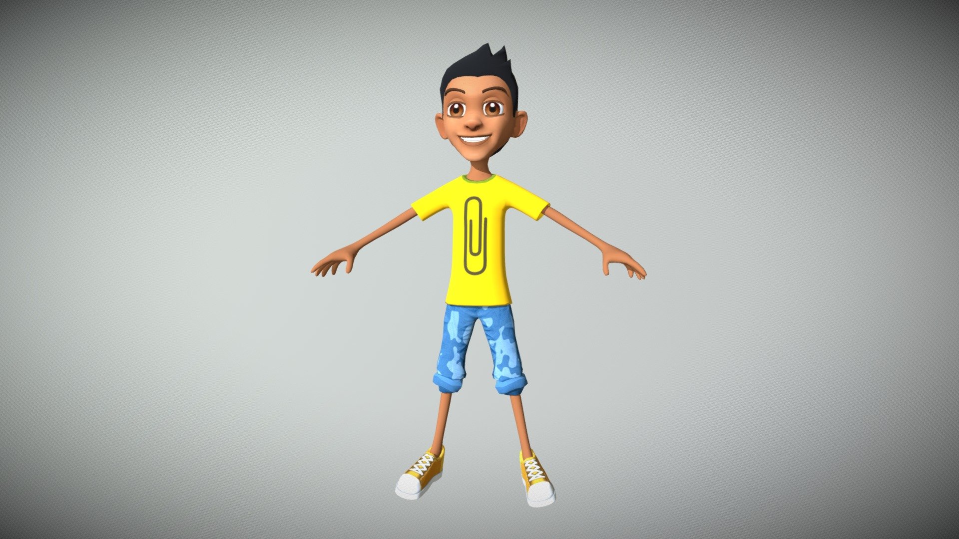 Zbrush, Topogun, Photoshop - Character Raul - Kickerinho World - 3D model by patatajec 3d model