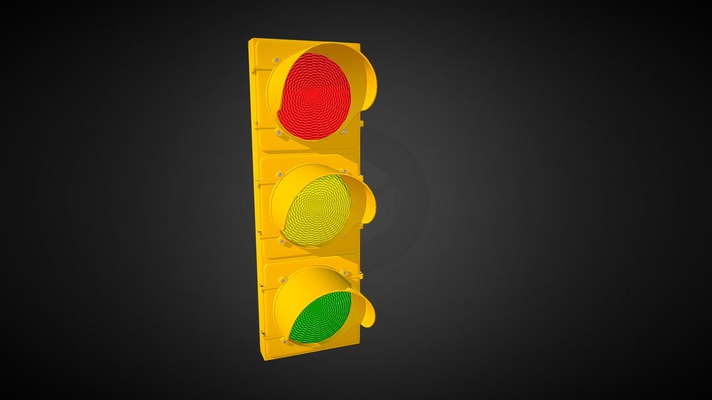 Traffic Light - 3D model by America's Drivers Ed (@AmericasDriversEd) 3d model