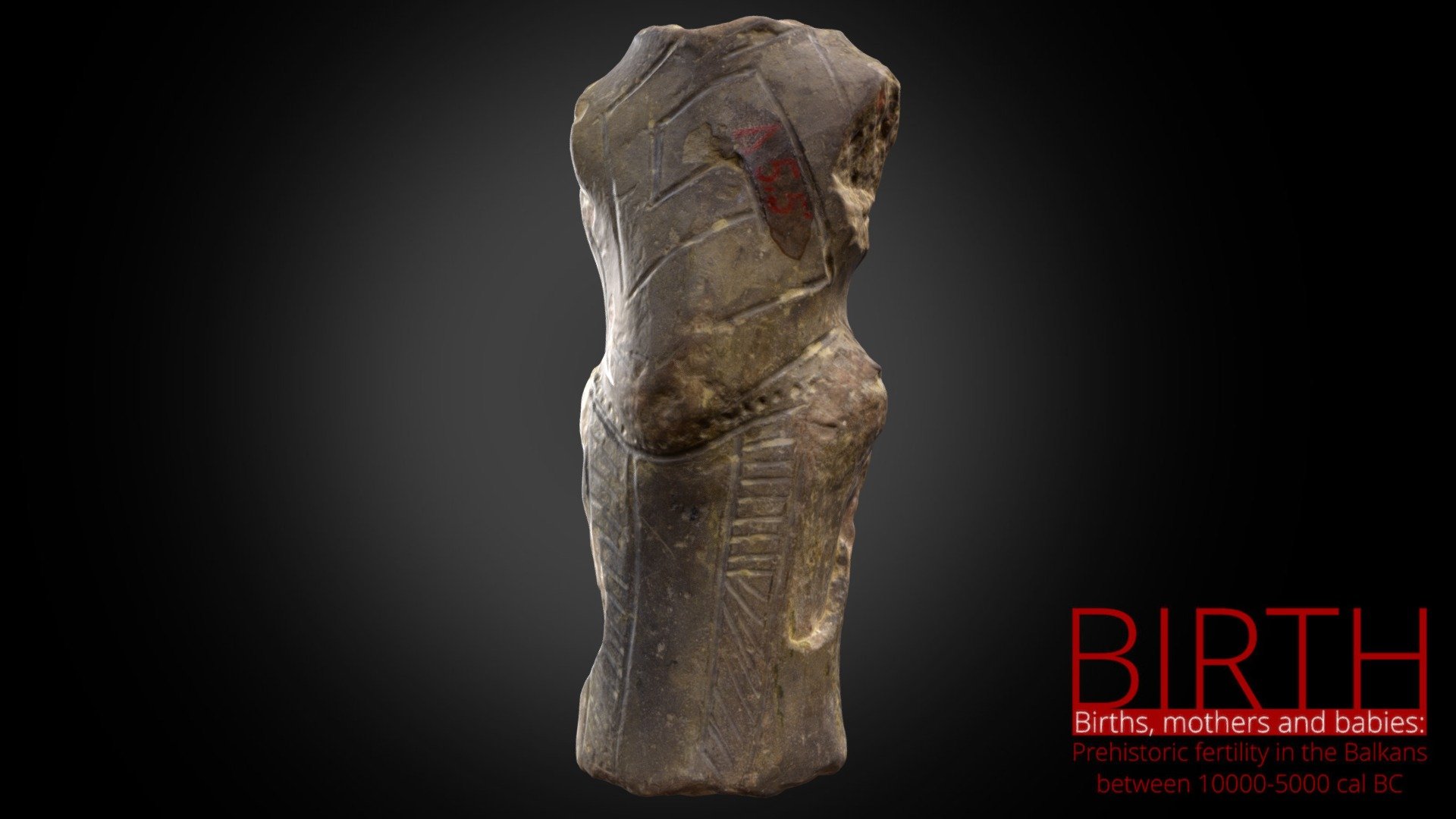 Figurine, Vinča - Belo Brdo site - 3D model by ERC BIRTH project, BioSense Institute (@BirthProject) 3d model