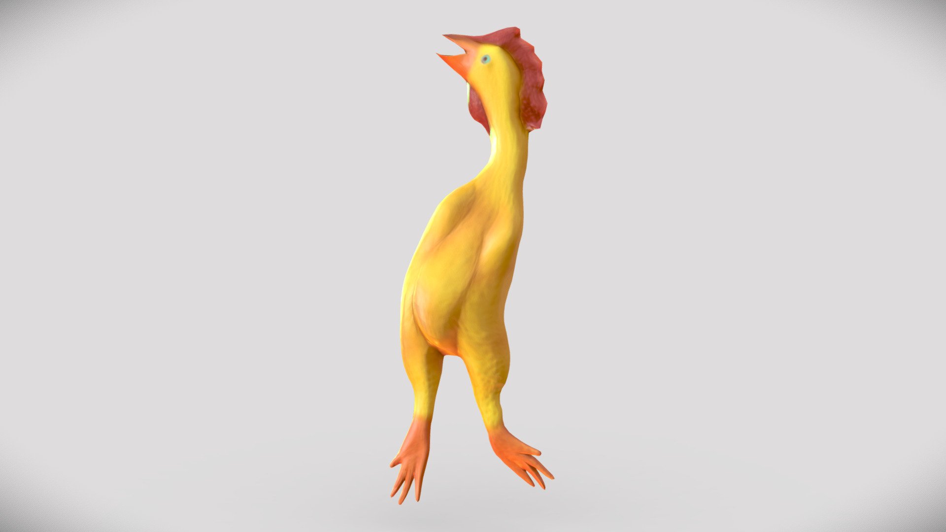 A comedy staple. Rigged rubber chicken prop with 4 LODs and 2048x2048 textures.




LOD 0: 29,696 tris

LOD 1: 7,424 tris

LOD 2: 1,856 tris

LOD 3: 464 tris
 - Rubber Chicken - Buy Royalty Free 3D model by Duznot (@duz_vr) 3d model