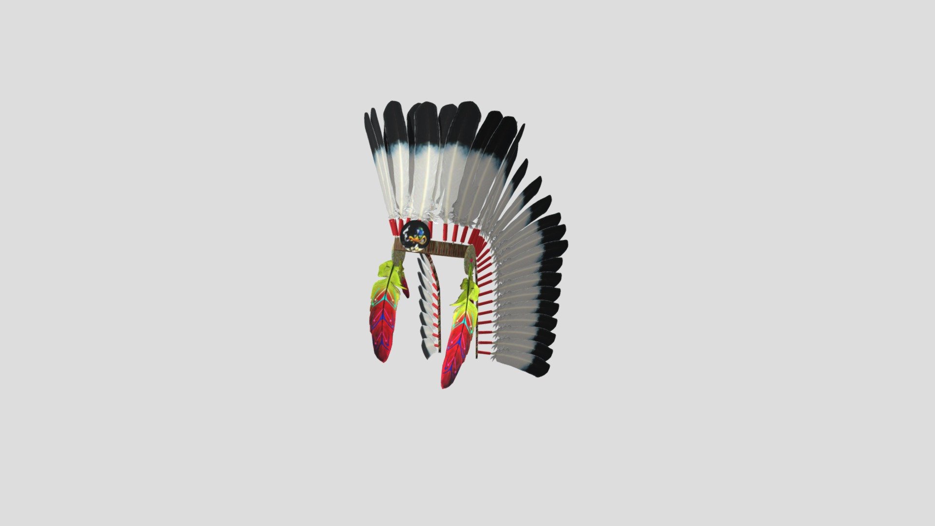 Native Indian Head Dress - Native Indian Head Dress - 3D model by FD-paffie 3d model