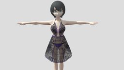 【Anime Character】Female003 (Unity 3D)