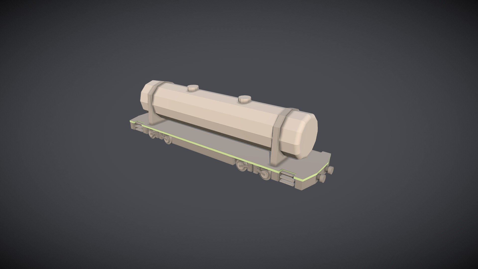 Low-Poly Tank Carriage - Buy Royalty Free 3D model by Incod ART 3D (@incodart) 3d model