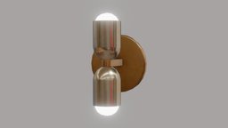 Sconce lamp, bulb, garden, exterior, urban, vr, public, realistic, iron, mansion, fancy, copper, sconce, metallic, game-asset, glossiness, industrial-design, old-metal, bulbe, substancepainter, substance, architecture, game, lowpoly, gameart, mobile, stylized, interior, livingroom, industrial, gold, light, wall, steel, wall-sconce