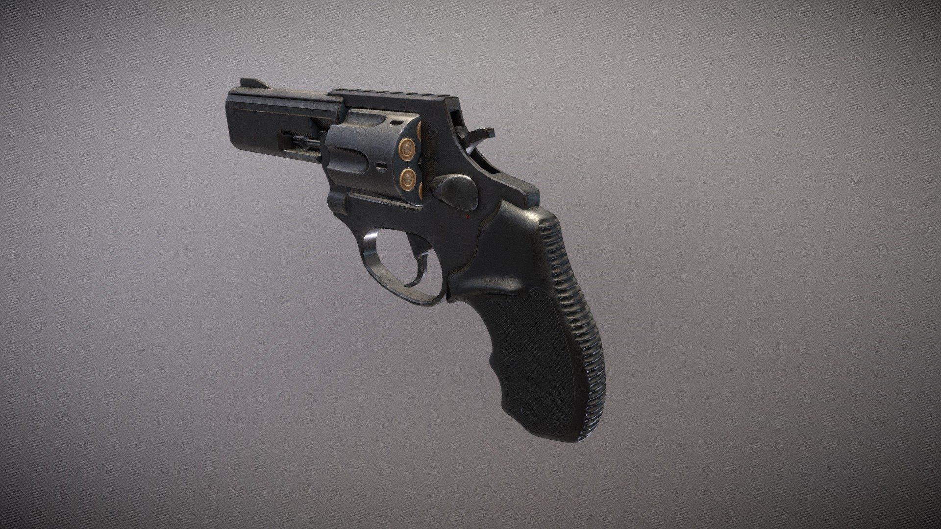A generic medium barrel revolver with animation and 6 expansion bullets.
pbr materials for real time purposes - Revolver animated - Buy Royalty Free 3D model by theunclerulez (@f.zimbaldi) 3d model