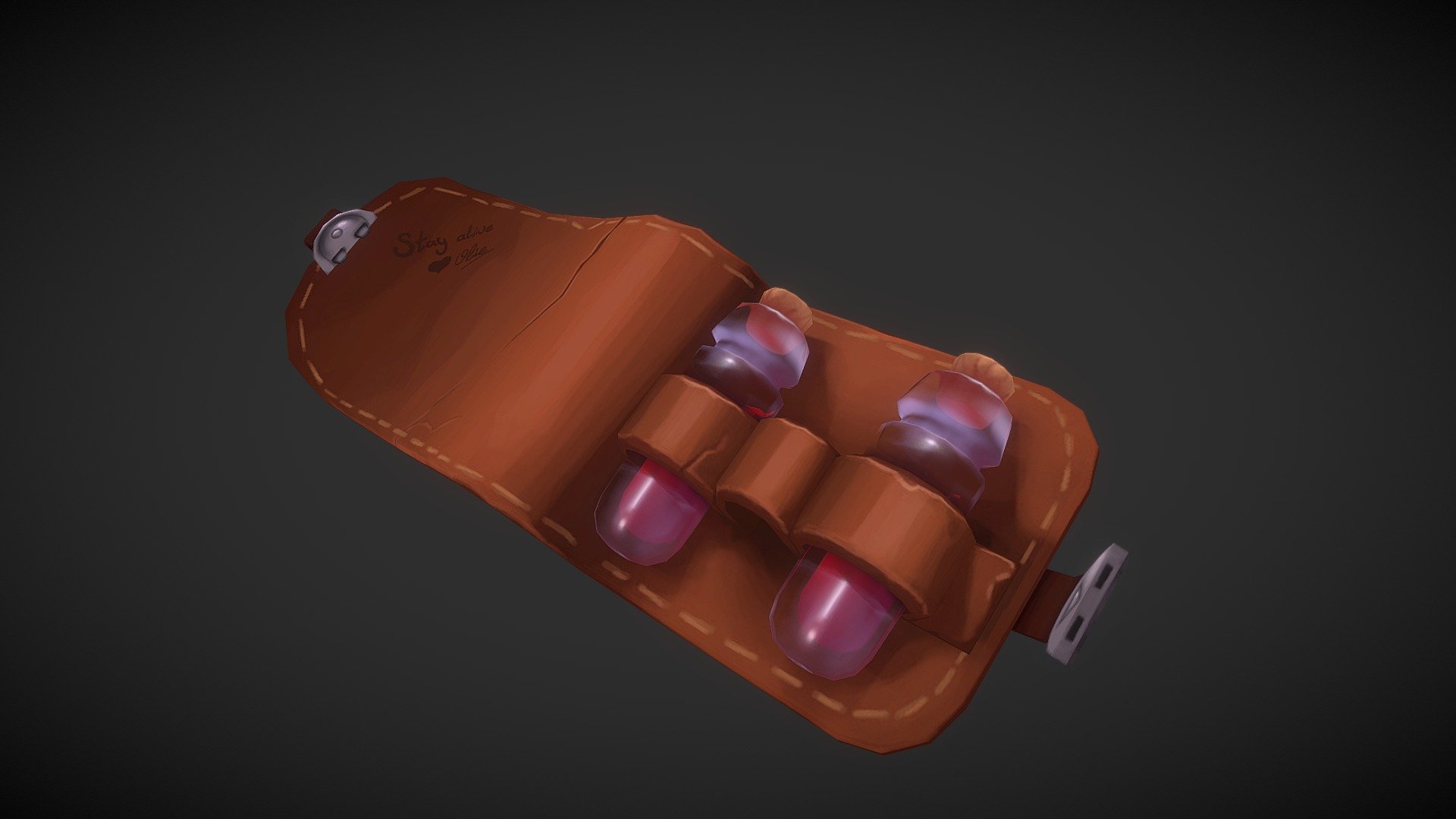 Health kit here!

Last minute decision to participate in Sketchfab Weekly Challenge.
Figured I use this opportunity to make some props and work on material studies 3d model