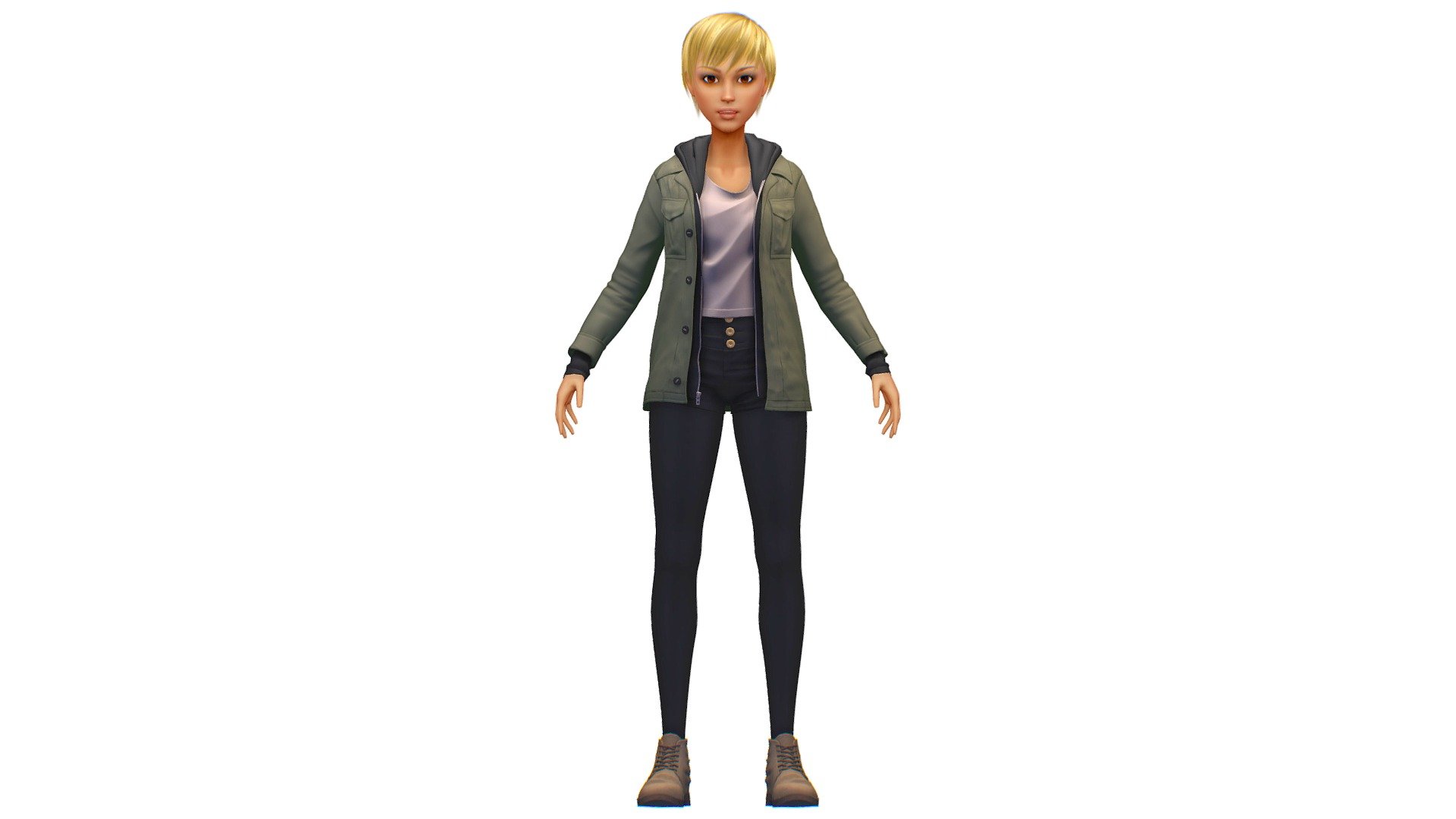 you can combine and match other combinations using the collection:

hair collection - https://skfb.ly/ovqTn

clotch collection - https://skfb.ly/ovqT7

lowpoly avatar collection - https://skfb.ly/ovqTu - Cartoon High Poly Subdivision Parka Khaki - Buy Royalty Free 3D model by Oleg Shuldiakov (@olegshuldiakov) 3d model