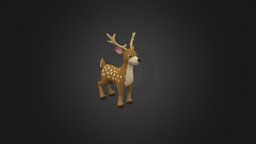 Little Deer cute, little, chibi, deer, reindeer, cartoon, stylized