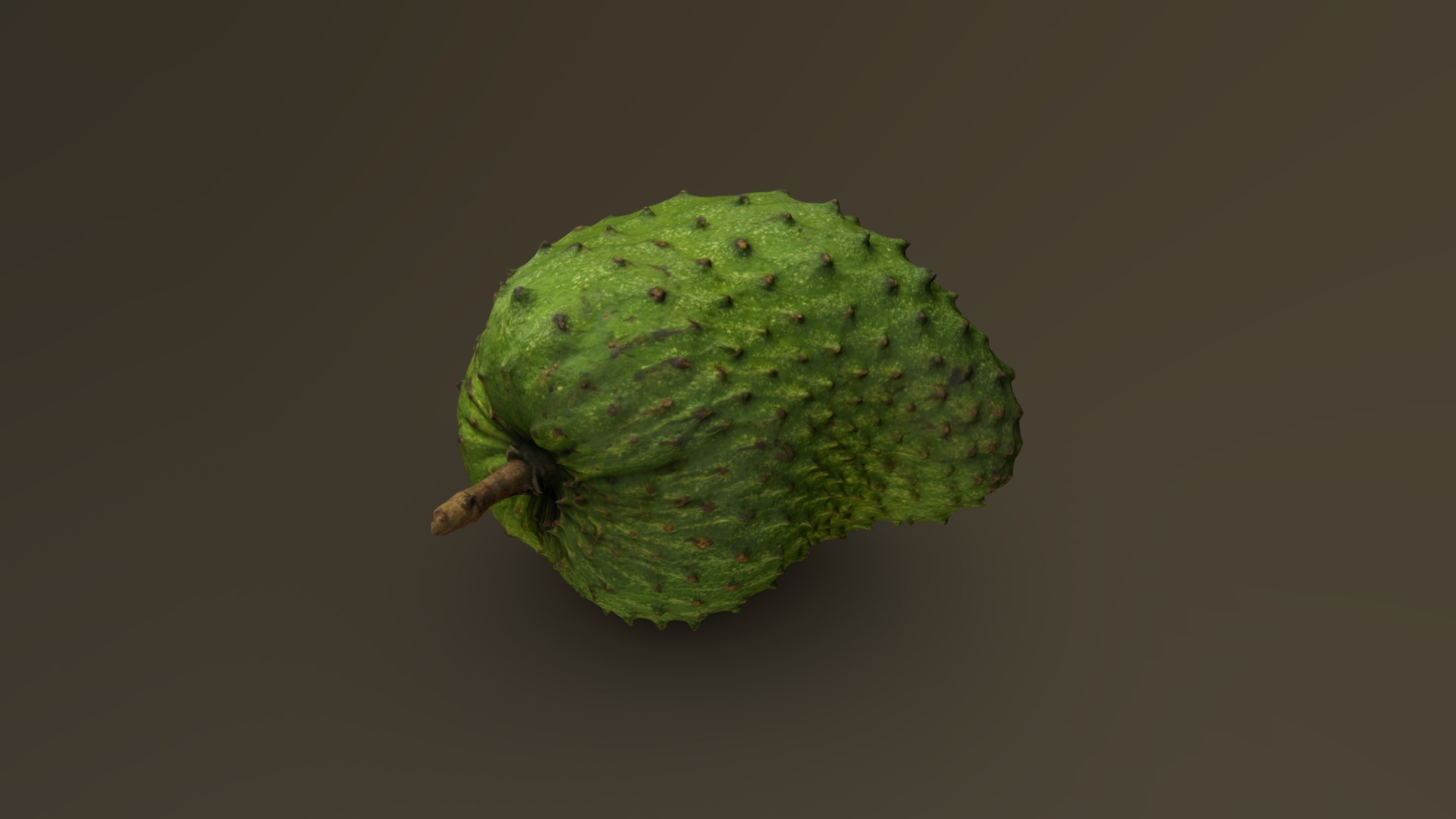 Model of a Soursop (Graviola), 3D scanned from a real fruit including the original texture (at 4096 x 4906 resolution) 3d model