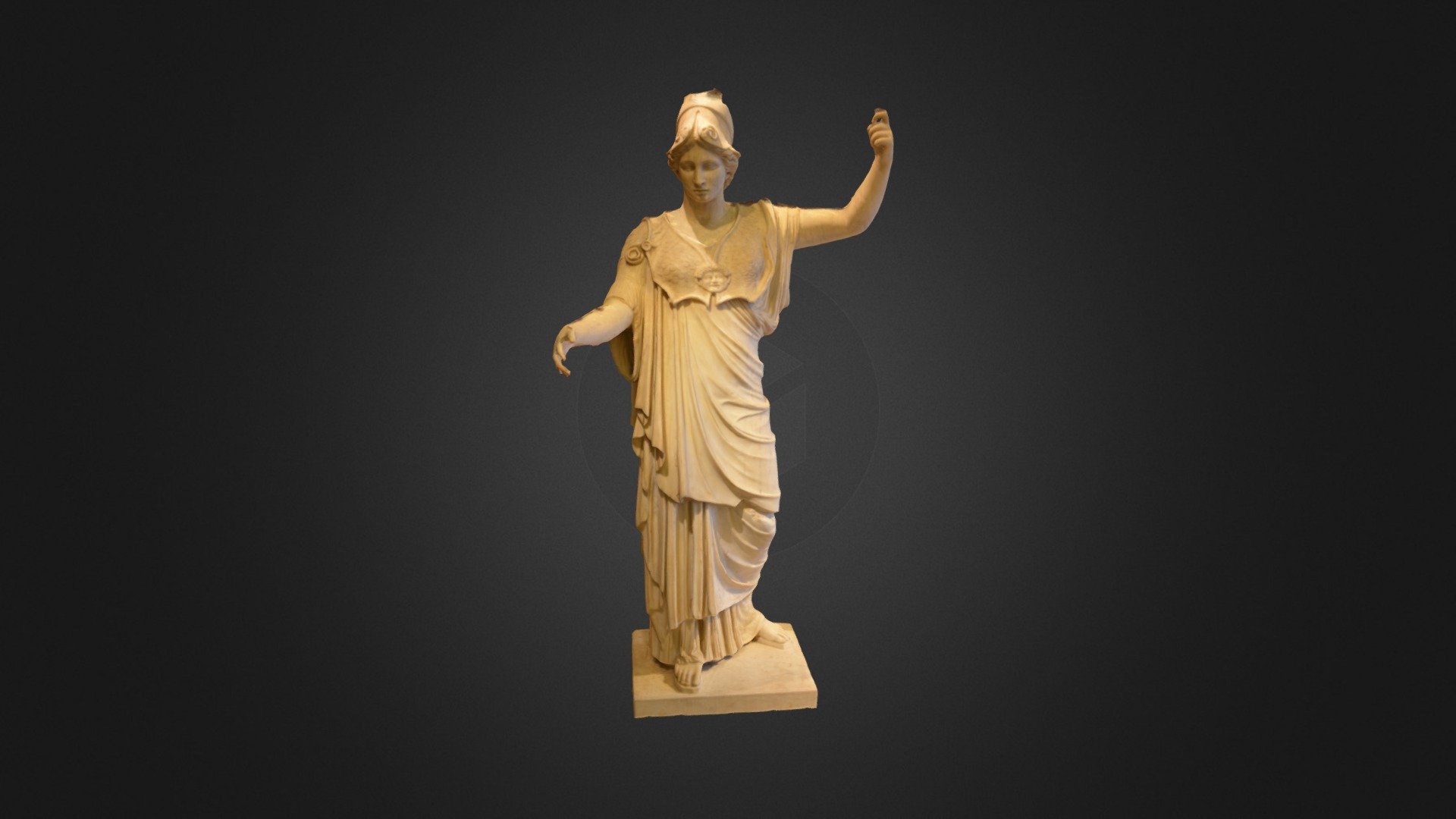Sculpture de 450-330 avant JC
Exposée au musée du Louvre

3D Scan &amp; Optimization - Athena - Buy Royalty Free 3D model by Grégoire Desrousseaux (@g.desrx) 3d model