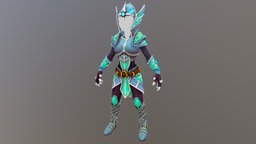 Elf Armor Ranger armor, warrior, handpainted, low-poly