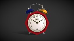 Alarm Clock: Household Props 10 clock, householdpropschallenge, lowpoly, cinema4d
