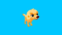 Stylized Dog dog, lowpoly, animal, stylized, animated