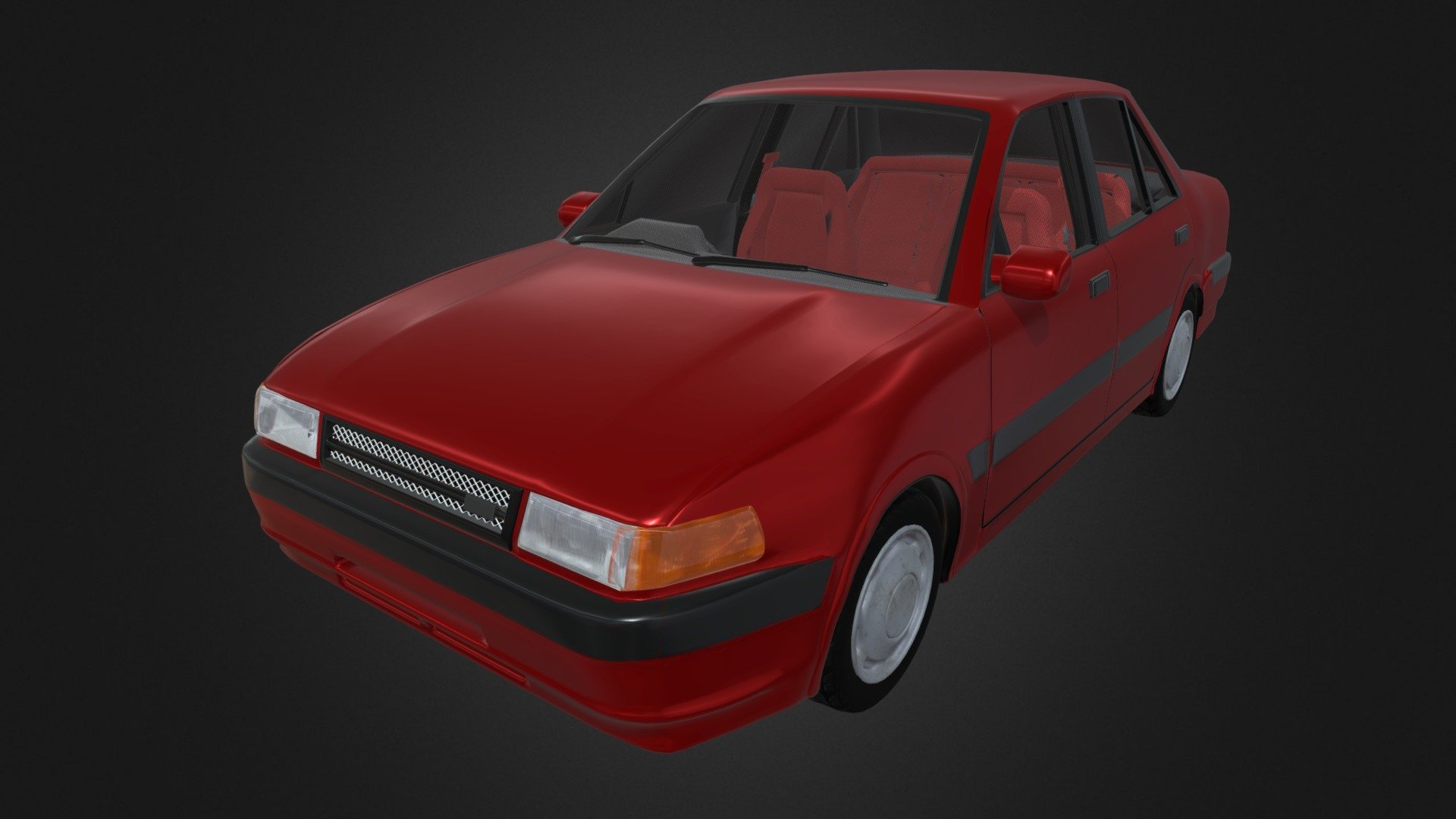 Asknown Mazda Interplay, born was 1991. Good basic JDM modified - Mazda 323 familia - 3D model by ariefdirgakusuma 3d model