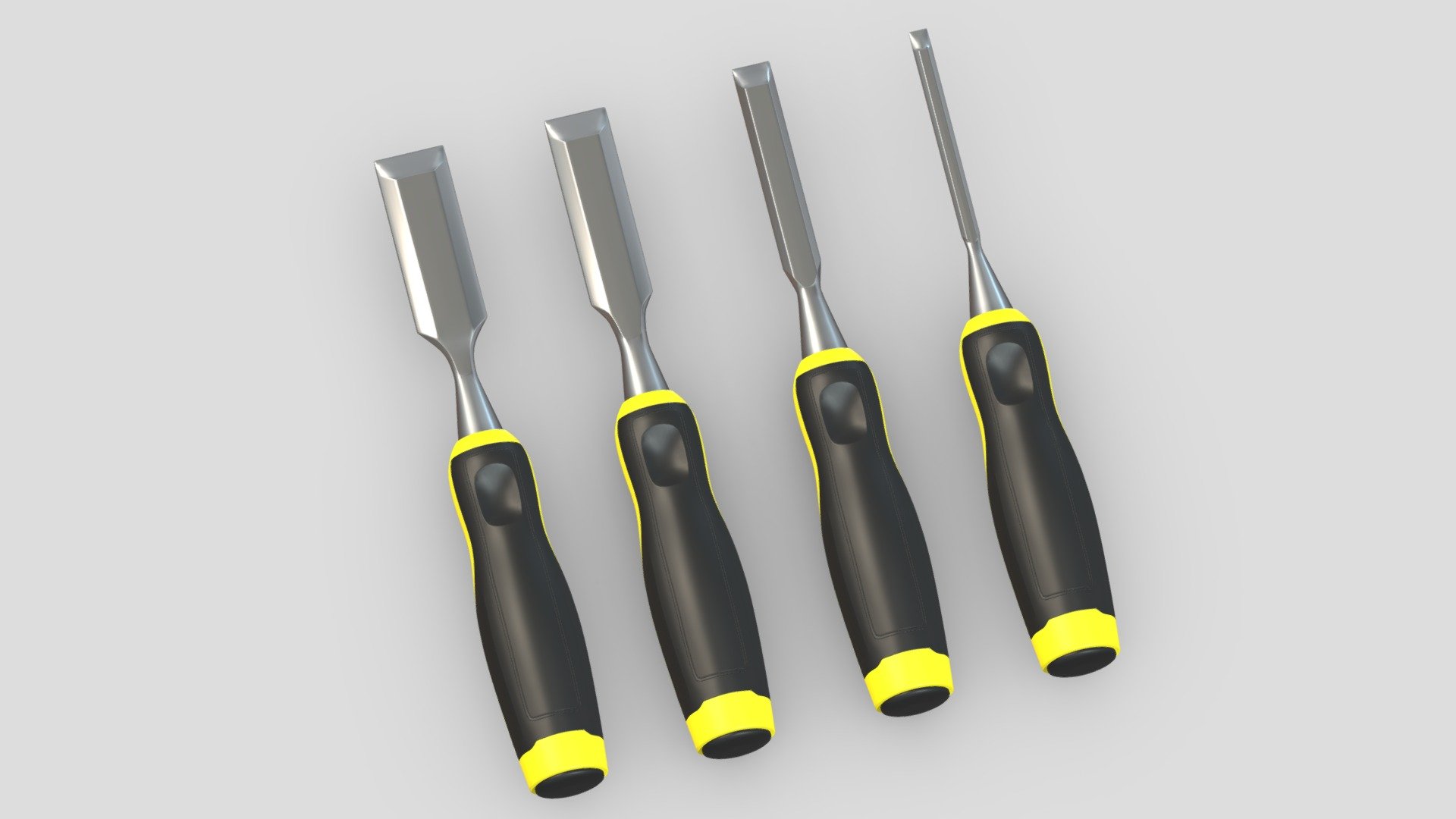 Hi, I'm Frezzy. I am leader of Cgivn studio. We are a team of talented artists working together since 2013.
If you want hire me to do 3d model please touch me at:cgivn.studio Thanks you! - 4 Chisels Set - Buy Royalty Free 3D model by Frezzy3D 3d model