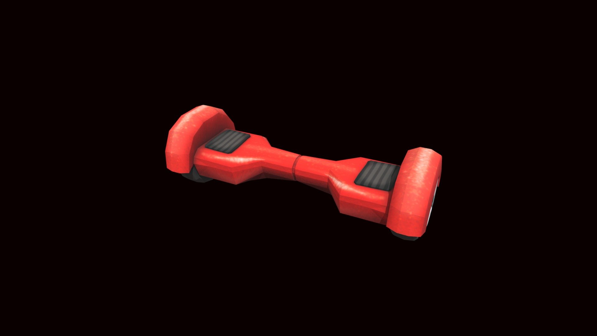 Red Hover Board - 3D model by vicktor 3d model