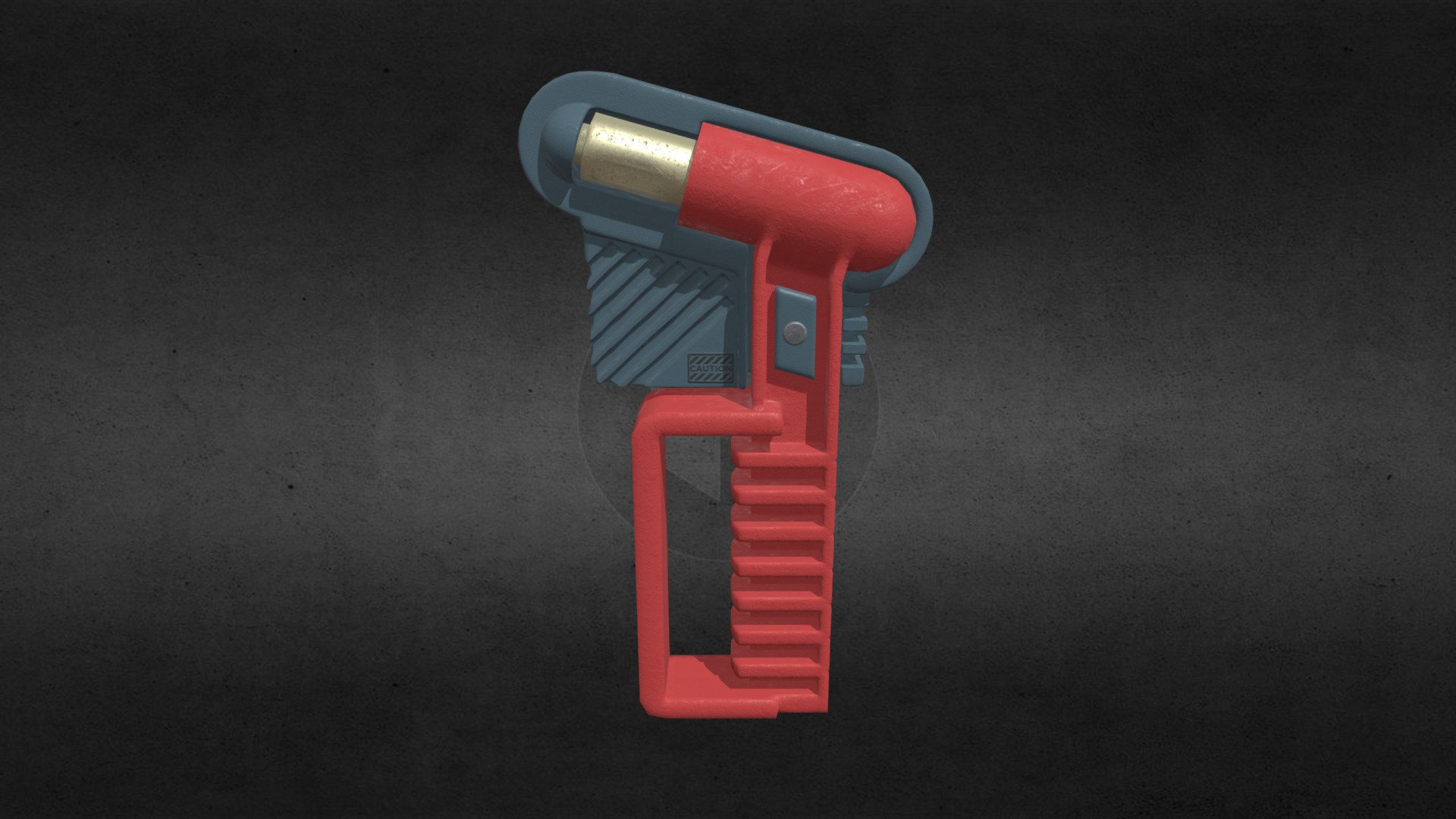 A model of an emergency hammer.
The entire mesh is modeled from quads 3d model