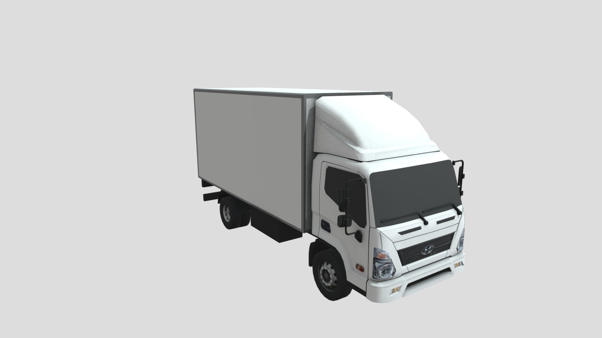 Hyundai Mighty Box Truck - Hyundai Mighty Box Truck - Buy Royalty Free 3D model by e0312s 3d model