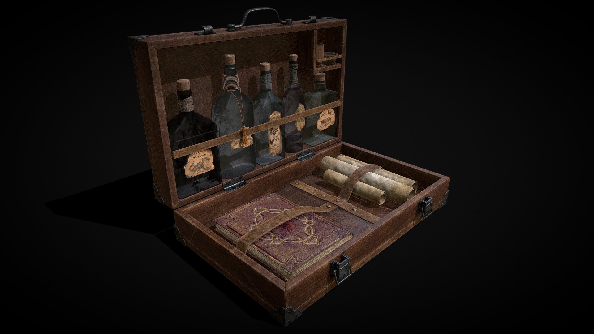 Rustic_Potion_Makers_Briefcase_FBX
VR / AR / Low-poly
PBR approved
Geometry Polygon mesh
Polygons 24,842
Vertices 25,139
Textures 4K PNG - Rustic Potion Makers Briefcase - Buy Royalty Free 3D model by GetDeadEntertainment 3d model