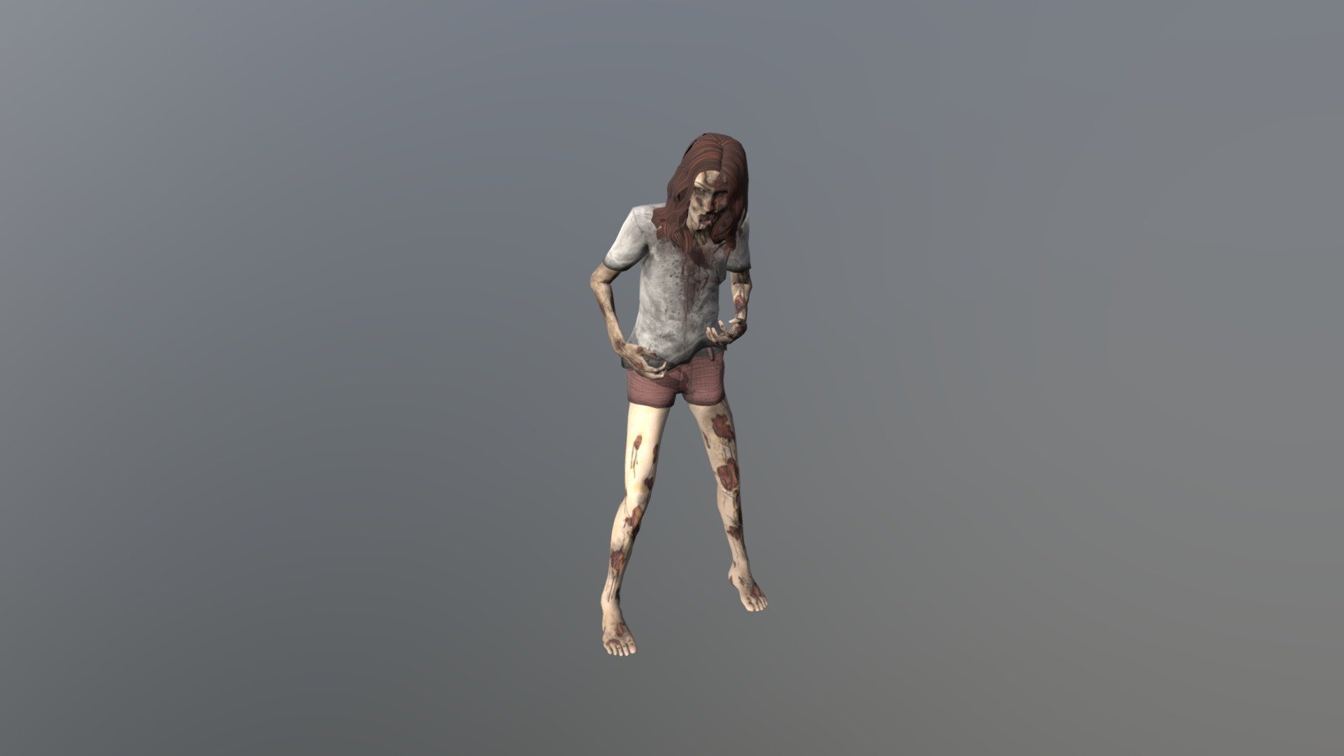Assignment for 3D Game Art Development.
All model and references are used on educational purposes only.

Model: http://sketchfab.com/3d-models/fuse-female-zombie-1-98415df5d3124381a46ccef5c2e02b71
Reference: http://www.youtube.com/watch?v=747ZIzgrres&amp;ab_channel=VladimirYarmolik - Zombie Hard Attack Animation - Download Free 3D model by Leong Ji Fei (@JiFeiii) 3d model
