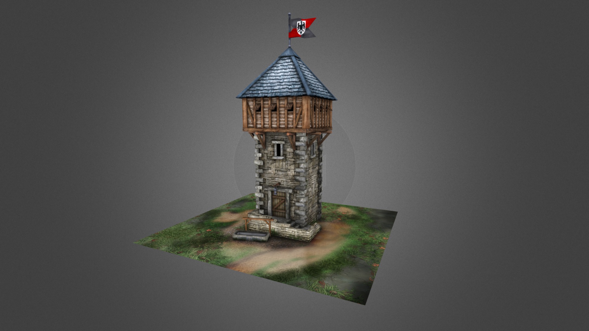 Download on CG Duck Store
http://gamedev.cgduck.pro - Medieval Guard Tower 01 - 3D model by CG Duck (@cg_duck) 3d model