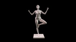 Coline 01-033 cute, standing, , beauty, natural, bodyscan, figurine, , , realistic, woman, yoga, sensual, , meditation, figurative, scanstudio, cgart, life-model, girl, photogrammetry, female, cgsculpture, meditationg