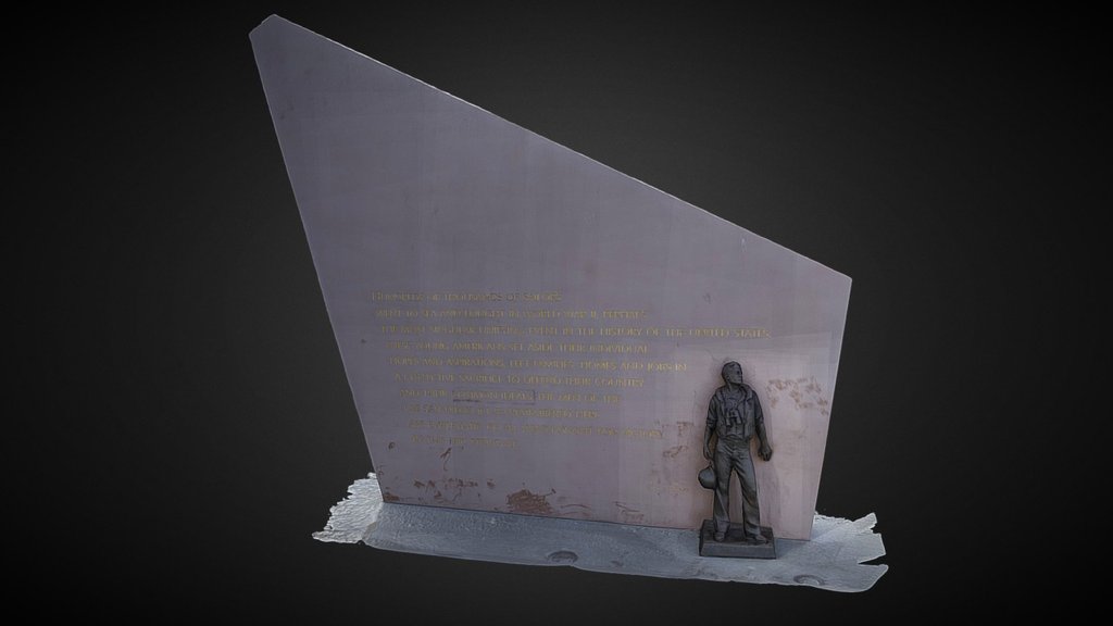 half of the navy monument at the crossing to the pier Downtown San Diego

https://goo.gl/maps/NdBCHa8m8kS2

captured by Don Darkson @ 3DU
http://www.3du.com.au - Navy monument - waterfront, downtown San Diego - 3D model by TheDarkSunProject (@darksunproject) 3d model