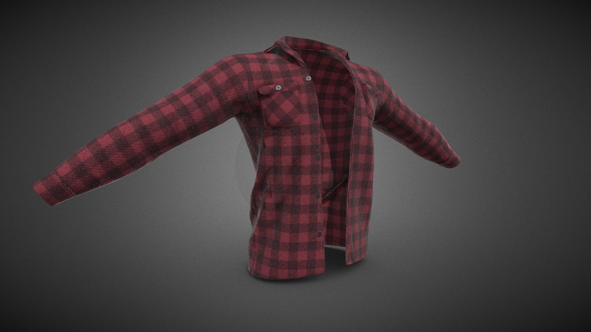CG StudioX Present :
Red Flannel Shirt lowpoly/PBR




This is Red Flannel Shirt Comes with Specular and Metalness PBR.

The photo been rendered using Marmoset Toolbag 4 (real time game engine )


Features :



Comes with Specular and Metalness PBR 4K texture .

Good topology.

Low polygon geometry.

The Model is prefect for game for both Specular workflow as in Unity and Metalness as in Unreal engine .

The model also rendered using Marmoset Toolbag 4 with both Specular and Metalness PBR and also included in the product with the full texture.

The texture can be easily adjustable .


Texture :



One set of UV [Albedo -Normal-Metalness -Roughness-Gloss-Specular-Ao] (4096*4096)


Files :
Marmoset Toolbag 4 ,Maya,,FBX,OBj with all the textures.




Contact me for if you have any questions.
 - Red Flannel Shirt - Buy Royalty Free 3D model by CG StudioX (@CG_StudioX) 3d model