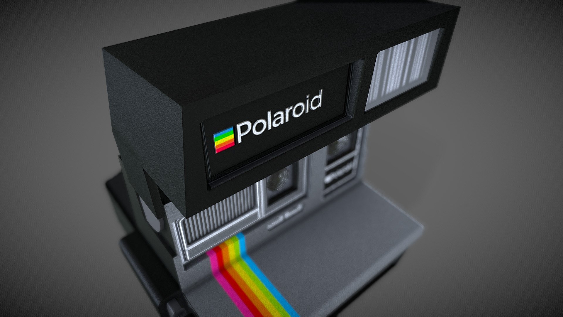 My finished model of a Polaroid Spirit 600 for my university module &lsquo;Industry Portfolio Development'. The changes I have made between the initial version and this is the incluson of better lenses and Post-Processing 3d model