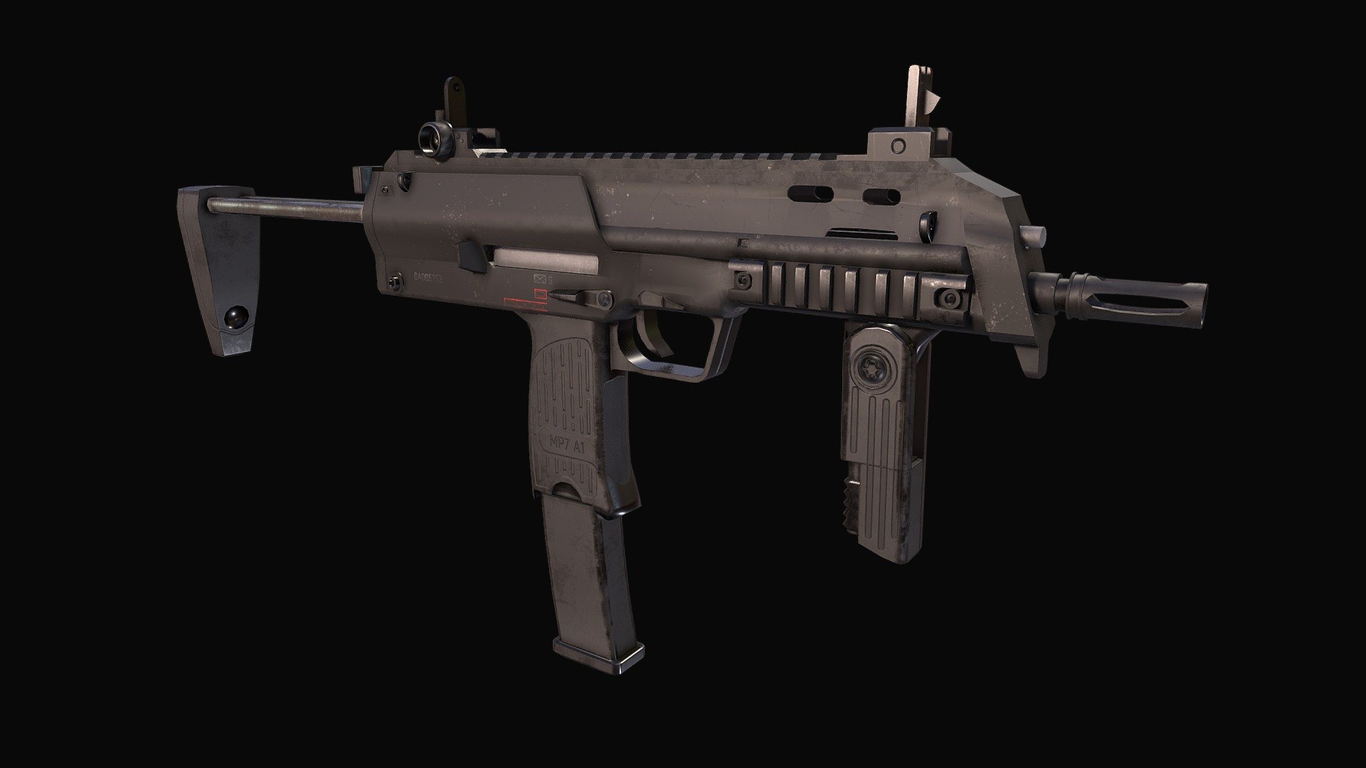 Lowpoly MP7 , Ready to animate.

Each part named.
4k Textures


No Rigging
No Animations
 - MP7 - Buy Royalty Free 3D model by matoteus 3d model