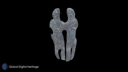Bronze couple.  From the  site of  Camarina greek, sicily, gdh, realitycapture, globaldigitalheritage