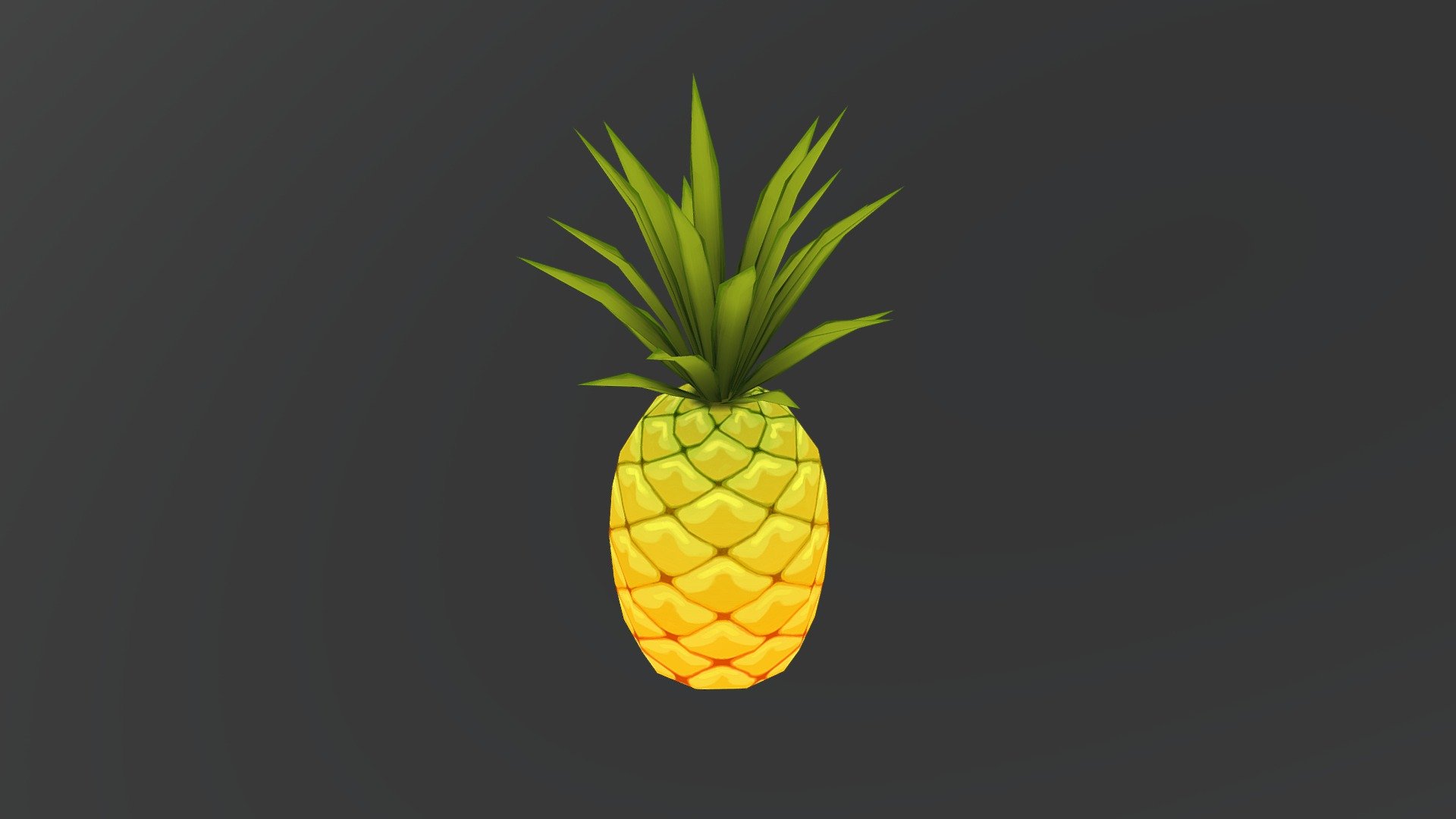 A Tasty and Sweet Summer Treat! - Pineapple - 3D model by Sonia.King 3d model