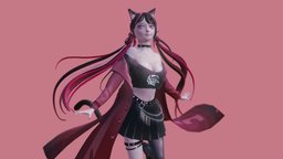 Yurina girl-model, anime3d, girl, characterdesign