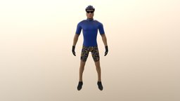 Cyclist Game Character substancepainter, substance