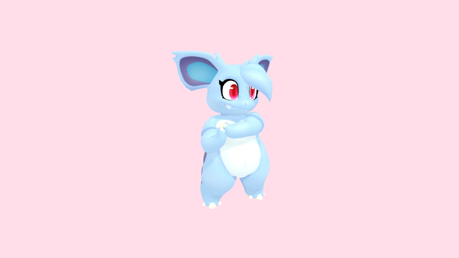 Character belongs to: https://aquabunny.creativeworlds.net/

You can also see her doing the Bytheway Dance:
https://aquabunny.creativeworlds.net/fan-films/bytheway-nidorina - Nidorina Schneider - 3D model by somefilth 3d model