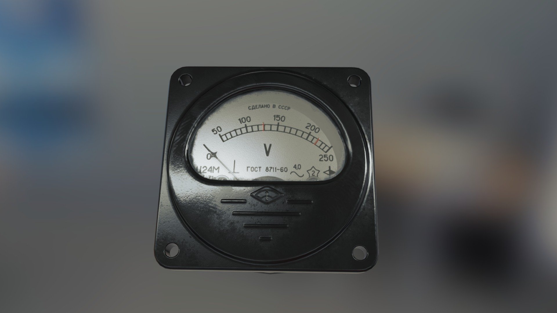 Lowpoly model 4800 tris, 2K PBR Textures, 1 UV, 1:1 scale.
Blend file with highpoly and lowpoly included. Also I share hand made indicator mask for texturing.
What is in the blend file: https://youtu.be/h-5Dcw-59WU - USSR C24M Voltmeter - 3D model by Yuri Kruglov (@YuriKruglov) 3d model