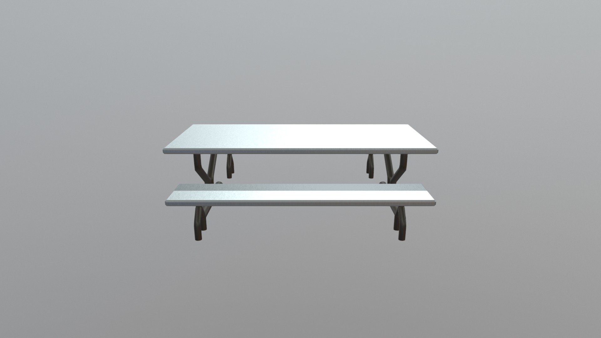 DECS Cafeteria Table - 3D model by wserrano 3d model