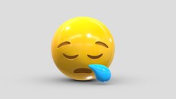 Apple Sleepy Face face, set, apple, messenger, smart, pack, collection, icon, vr, ar, smartphone, android, ios, samsung, phone, print, logo, cellphone, facebook, emoticon, emotion, emoji, chatting, animoji, asset, game, 3d, low, poly, mobile, funny, emojis, memoji
