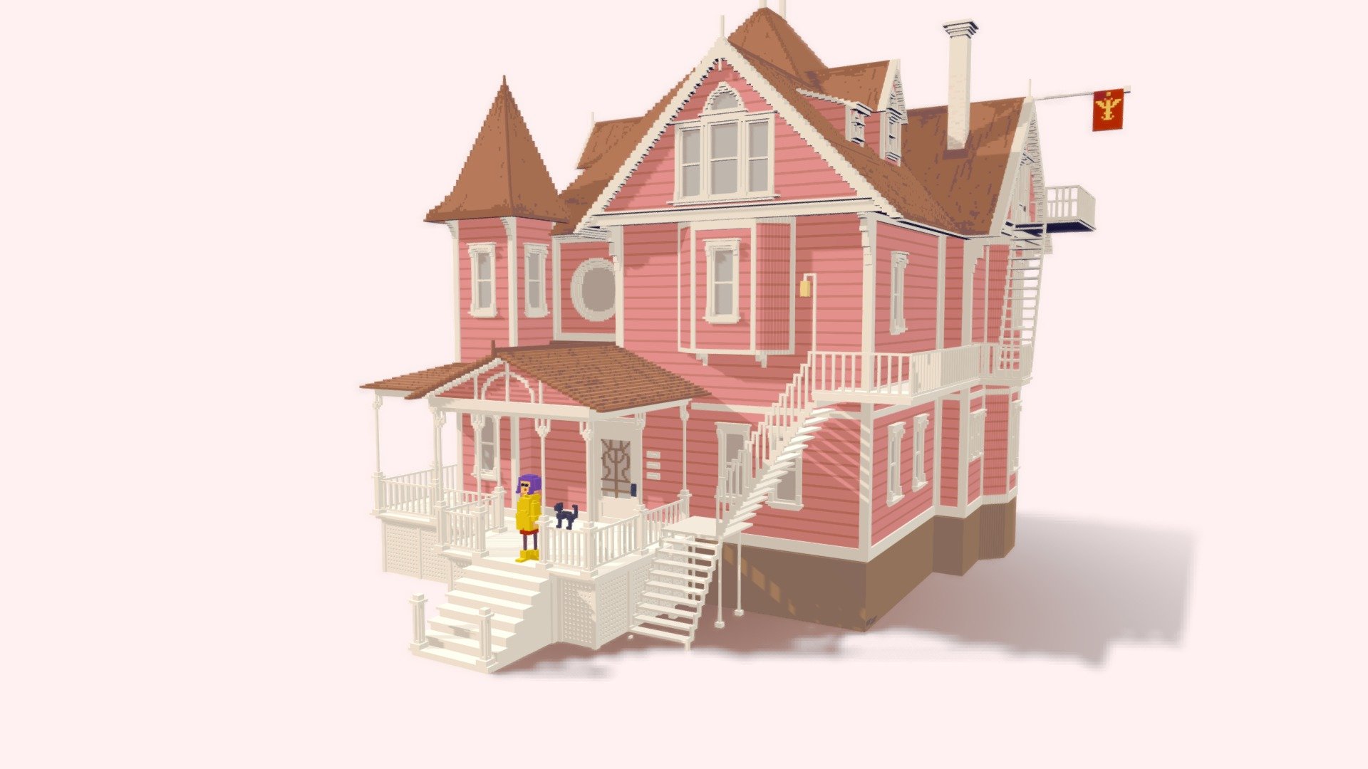 Coraline_house - 3D model by m.alchimowicz 3d model