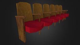Cinema chairs row 