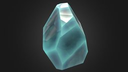 Low poly Crystal (game ready asset) rpg, vintage, medieval, unreal, crystal, stylised, minerals, game-ready, unity, low-poly, pbr, lowpoly, gameasset, free, fantasy, pixel-life