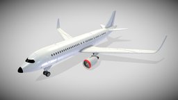 Airbus Neutral pbr, gameasset, plane
