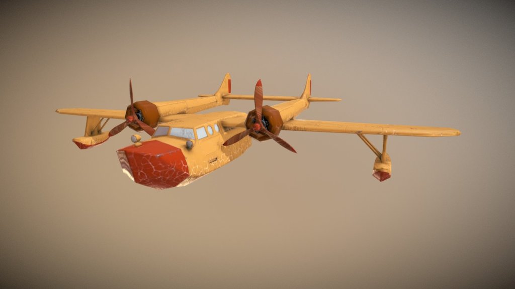 The Sea Duck, Baloo's cargo plane from Tale Spin cartoon series 3d model