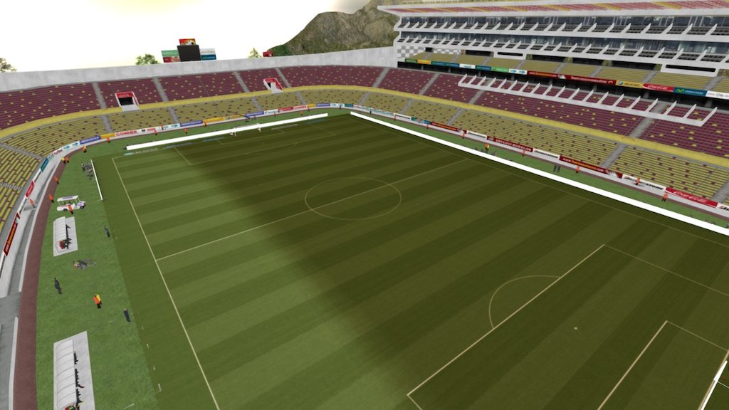 Real stadium morelos - Estadio Morelos - 3D model by metalex 3d model